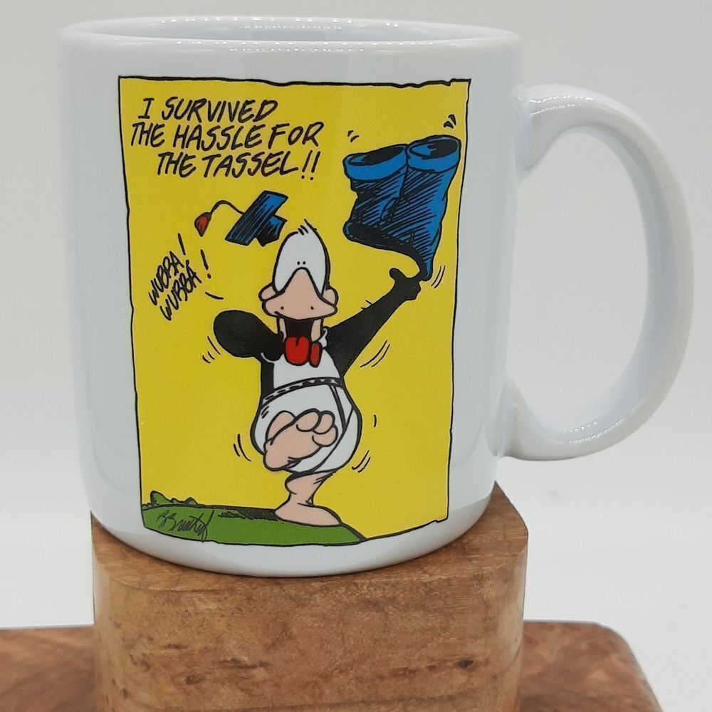 Penguin Opus n' Bill Graduation Wubba Wubba Ceramic Mug vintage - Picture 3 of 5